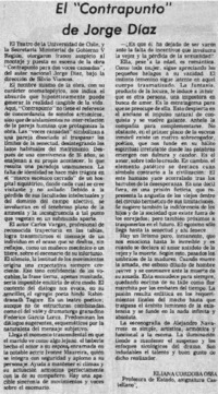 El "contrapunto" de Jorge Díaz
