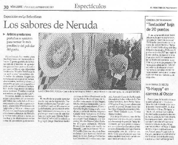 Los Sabores de Neruda