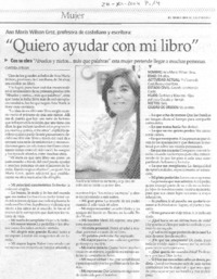 "Quiero ayudar con mi libro" [entrevista]