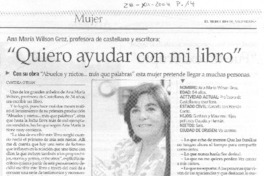 "Quiero ayudar con mi libro" [entrevista]