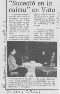 "Sucedió en la caleta" en Viña.