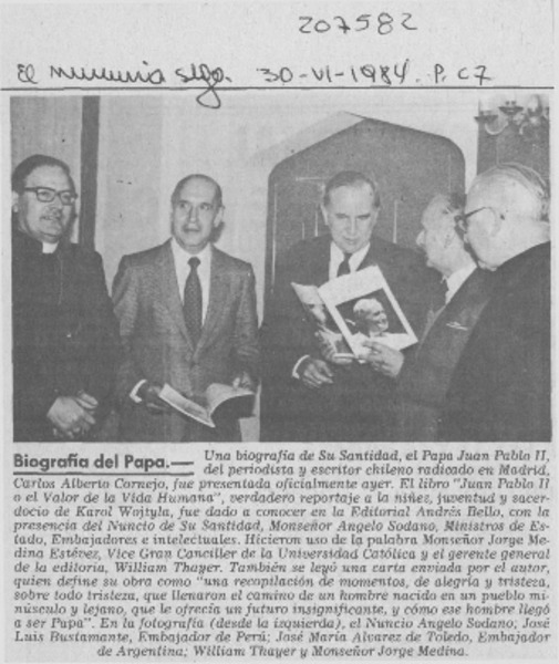 Biografía del Papa
