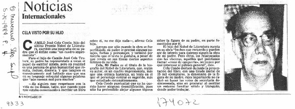 Cela visto por su hijo  [artículo].