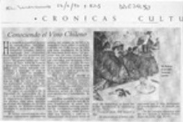 Conociendo el vino chileno  [artículo].
