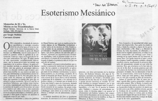 Esoterismo mesiánico