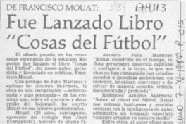 Fue lanzado libro "Cosas del fútbol"  [artículo].