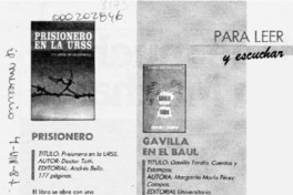 Gavilla en el baúl  [artículo].