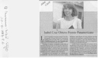 Isabel Cruz obtuvo premio panamericano  [artículo].