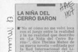 La Niña del cerro Barón  [artículo].