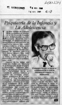 Psiquiatría de la infancia y la adolescencia  [artículo]