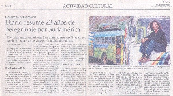Diario resume 23 años de peregrinaje por Sudamérica