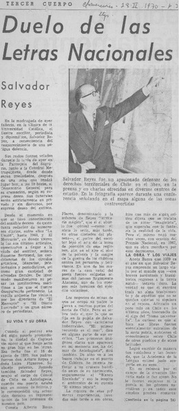 Duelo de las letras nacionales.