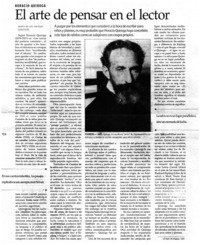 El arte de pensar en el lector