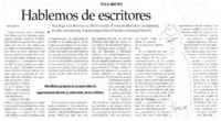 Hablemos de escritores