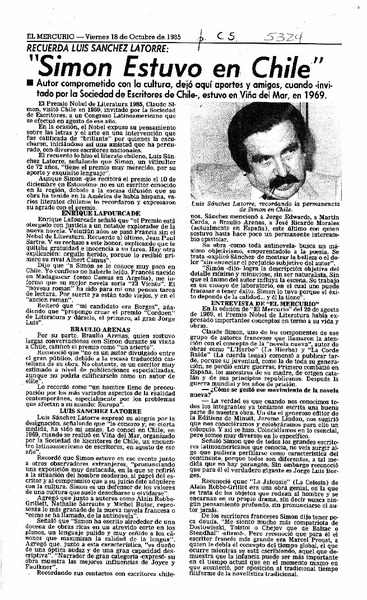 Simon estuvo en Chile".