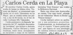 Carlos Cerda en la playa  [artículo].