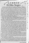 El hilo negro  [artículo] Carlos León Pezoa.