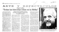 "Todas las historias están en la Biblia"  [artículo].