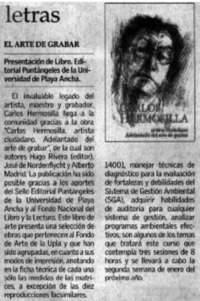 El arte dde grabar.
