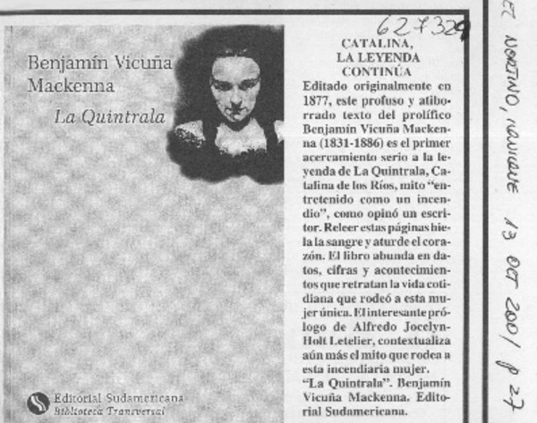 Catalina, la leyenda continúa  [artículo]