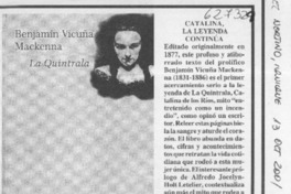 Catalina, la leyenda continúa  [artículo]