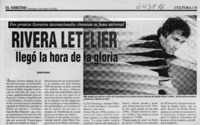 Rivera Letelier llegó la hora de la gloria  [artículo]