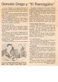 Gonzalo Drago y "El Rancagüino"