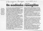 Un académico rancagüino  [artículo] Saúl Zúñiga Daza.