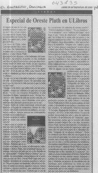 Especial de Oreste Plath en ULibros  [artículo]
