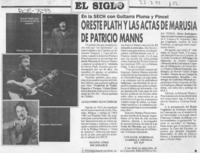 Oreste Plath y las actas de Marusia de Patricio Manns  [artículo].