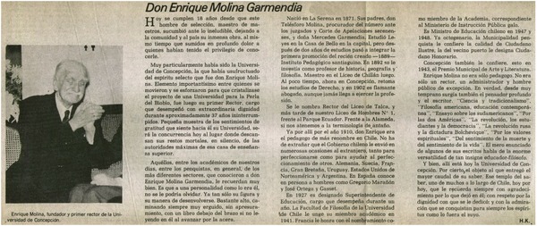 Don Enrique Molina Garmendia