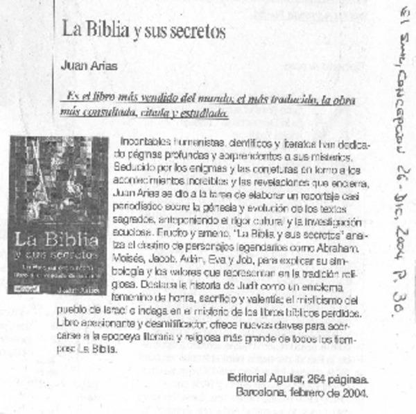 La Biblia y sus secretos