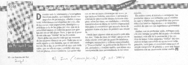 Las guías del vino.