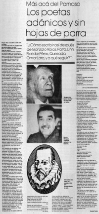Los poetas adánicos y sin hojas de parra