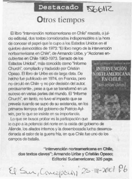 Otros tiempos