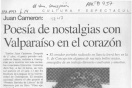 Poesía de nostalgias con Valparaíso en el corazón  [artículo].