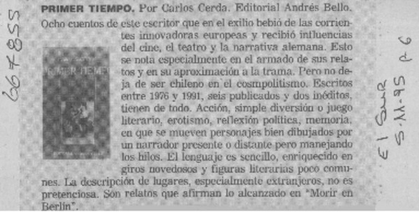 Primer tiempo.  [artículo]