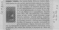 Primer tiempo.  [artículo]