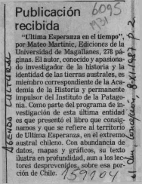 Publicación recibida