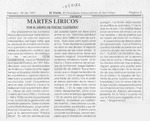 Martes líricos