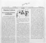 Martes líricos  [artículo].