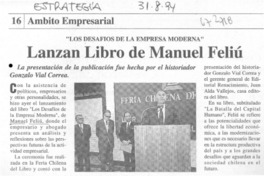 Lanzan libro de Manuel Feliú.