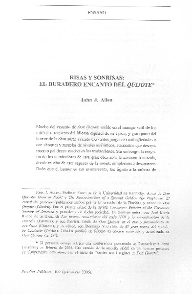 Risas y sonrisas, el duradero encanto del Quijote