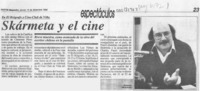 Skármeta y el cine  [artículo].