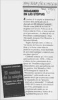 Indagando en la utopías  [artículo].