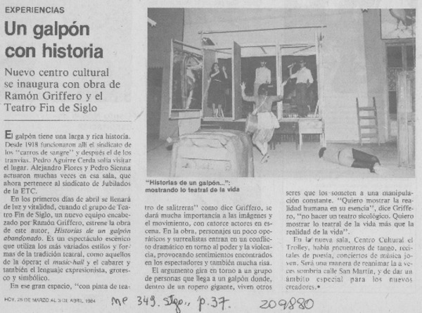 Un Galpón con historia