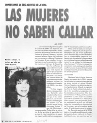 Las mujeres no saben callar
