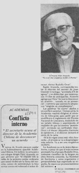 Conflicto interno.