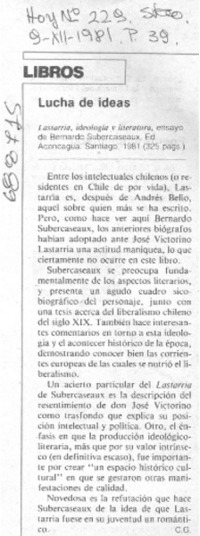 Lucha de ideas