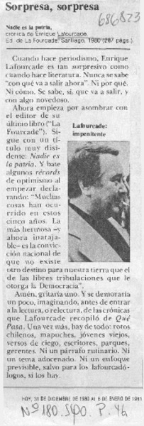 Sorpresa, sorpresa.